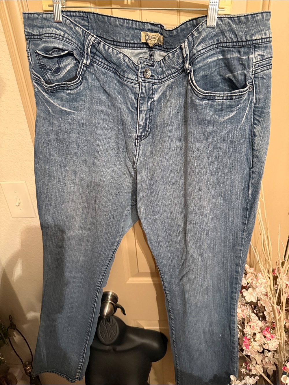 Democracy Light Wash Straight Leg Jeans